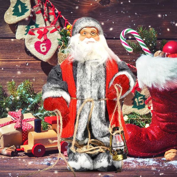Decorazioni natalizie 30 cm Natale Babbo Natale Bambola Decorazioni natalizie Ornamenti per feste Soggiorno Decorazioni per la casa Noel Regali di Natale Navidad 2024 231025