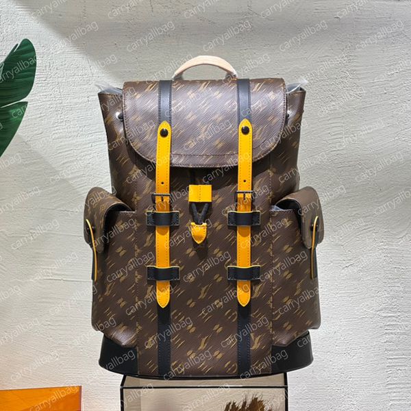 Designer-Reiserucksack 10A Mirrow-Qualitätsrucksack Große Kapazitätstasche Wander-Seesack Schulrucksack Herren- und Damen-Einkaufstasche PU-Lederhandtasche Schultasche