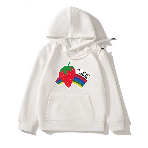 Brand Kid Hoodie infantil para crianças designers de crianças designers Strawberry Outwear estampado com capuzes de capuz meninos meninas de luxo de matrizes de luxo cyd23102507