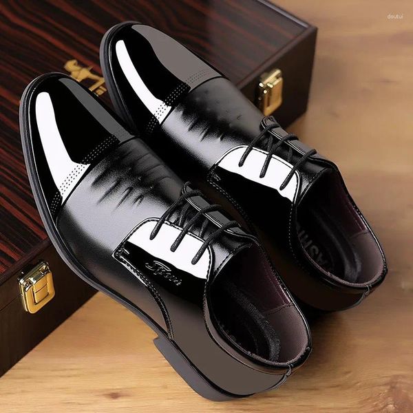 Модельные туфли, мужские классические кожаные деловые туфли в британском стиле, мужские туфли дерби в стиле ретро, офисные туфли на плоской подошве, мужские оксфорды для свадебной вечеринки, европейский размер 38-48