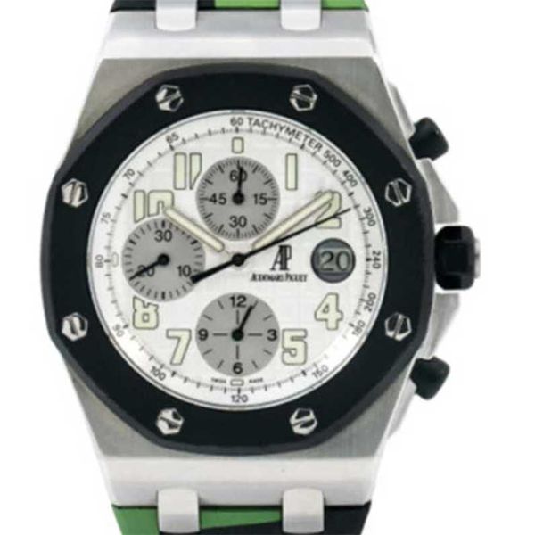 Часы Audpi Royal с большим циферблатом из дуба, мужские наручные часы с кварцевым механизмом, швейцарские часы Piglet Offshore Crono 25940sk, резиновый ремешок Malus WN-XW1Q