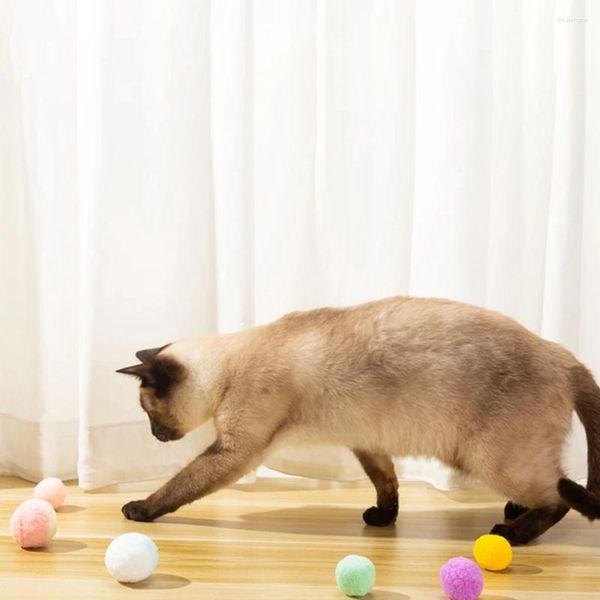 Cat oyuncakları interaktif oyuncak topları Yumuşak poms topu enfes malzeme geniş uygulama pompon evcil hayvan ürünleri oynamak için kediler