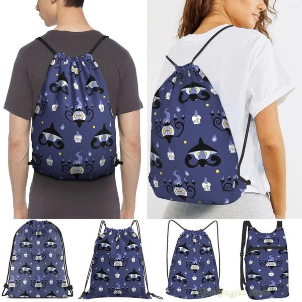 Shopping Bags Unisex Drawstring Chandelure  Friends Women Backpacks Men Outdoor Travel Training Fitness Bag