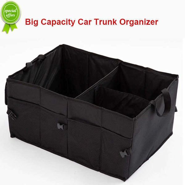 Neue Große Kapazität Auto Lagerung Box Auto Trunk Organizer Umweltfreundliche Super Langlebige Zusammenklappbare Fracht Lagerung Werkzeug Auto Lkw Trunk Box