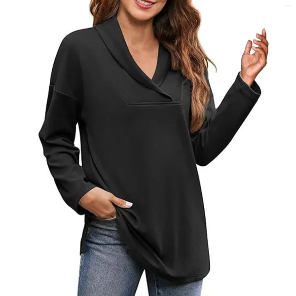 Felpe con cappuccio da donna 2023 Camicia moda casual Collo a scialle Top a maniche lunghe Maglione Carino Baggy Cotton Set Donna Alien Felpa con cappuccio