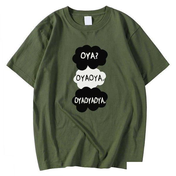 T-shirt da uomo Girocollo Magliette da uomo Primavera Estate Magliette Cartoon Oya Haikyuu Stampa Abbigliamento Regar Manica Tees Camicia Y0809 D Dhdss