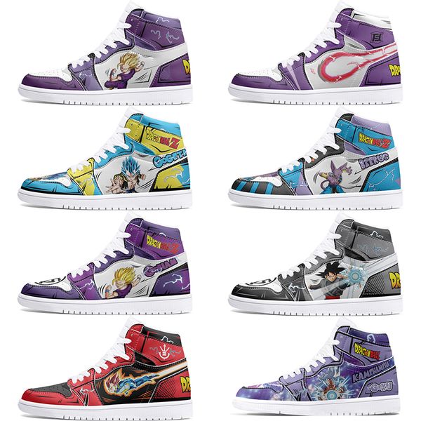 Nuove scarpe personalizzate 1s Scarpe fai da te Scarpe da basket smorzamento maschi 1 Donna 1 Anime Tendenza carattere personalizzato Scarpe da esterno versatili