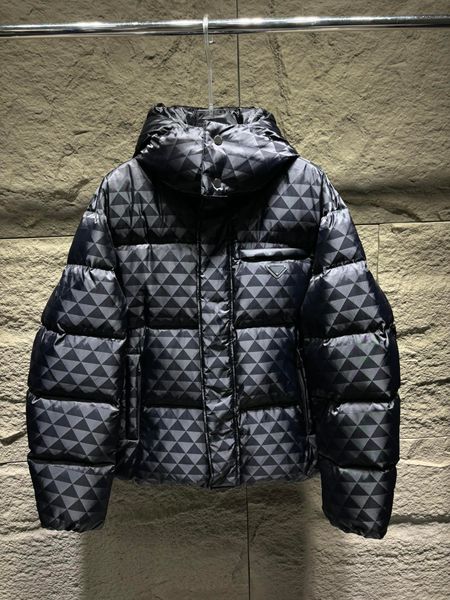 Зимняя мужская пуховая куртка высокого качества, ветрозащитный материал, тепловое пальто, люксовый бренд, дизайнерская куртка