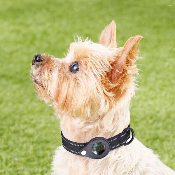 Hundehalsbänder Nylon Katzenhalsband GPS Finder Abdeckungen für Apple Airtag Tracker Schutzhülle