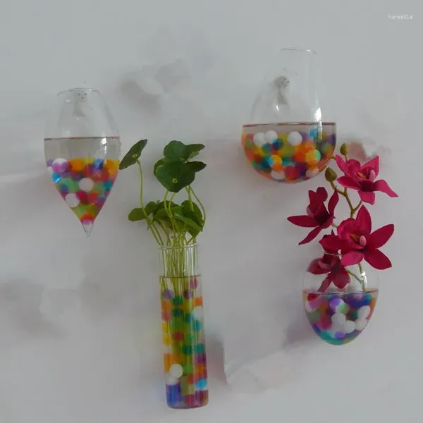Бутылки 2 шт./упак. разных размеров, настенная подвесная стеклянная ваза для гидропоники, простое современное украшение для дома