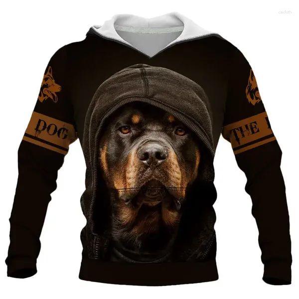 Felpe con cappuccio da uomo Uomo Donna Y2k 3D stampato Pet Dog Sweat Shirt Street Cappotto con cappuccio Trend Sudaderas Para Case Oversize Abbigliamento per bambini