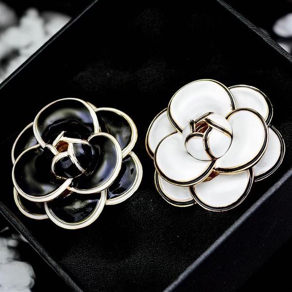 Pins Broschen Koreanische Hohe Qualität Luxus Kamelie Große Blume Brosche Pins Frau Boutonniere Geschenk Jewelry2969