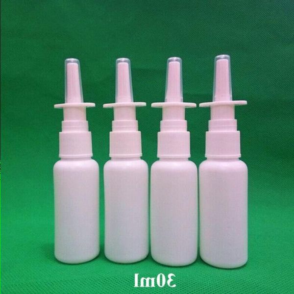 SPEDIZIONE GRATUITA 100 set da 30 ml di flacone spray nasale HDPE farmaceutico con spruzzatore nasale 18/410 UBPFW