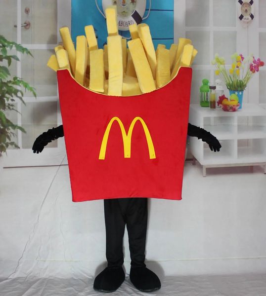 Halloween batatas fritas batatas fritas traje da mascote dos desenhos animados frutas anime tema personagem Natal carnaval festa fantasia trajes adultos tamanho outdoor outfit