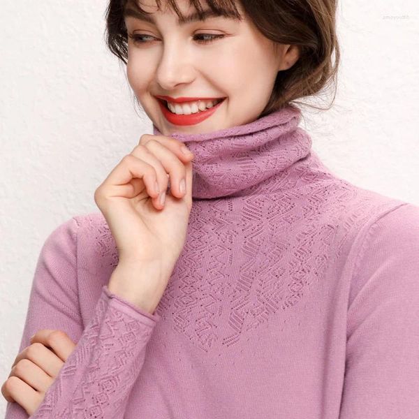 Kadın Sweaters Oyma Harf Kadın Kazak Kaşmir Pamuk Karma Jumper Sonbahar Kış Sweter Pull Femme Hiver Pullover Örme