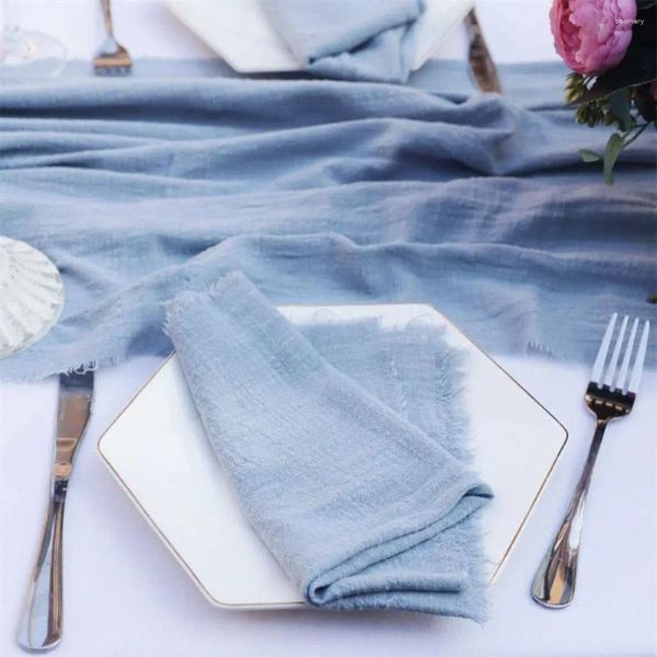 Guardanapo de mesa pano de algodão gaze jantar cozinha banquete casa el decoração toalhas de chá design tapete fonte de festa