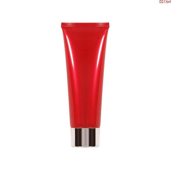 30pcs 100g tubo macio vazio vermelho para embalagens cosméticas 100ml loção creme garrafa plástica cuidados com a pele recipientes de aperto tubegood qty ihotw