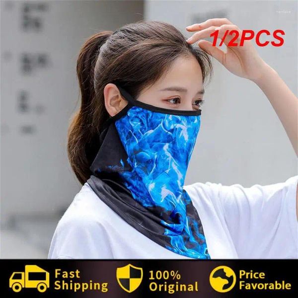 Bandane 1/2PCS Sport estivi Bandana Tubo Sciarpa Ciclismo Escursionismo Caccia Corsa Pesca Tattico Collo Ghetta Copertura Triangolo Maschera Uomo