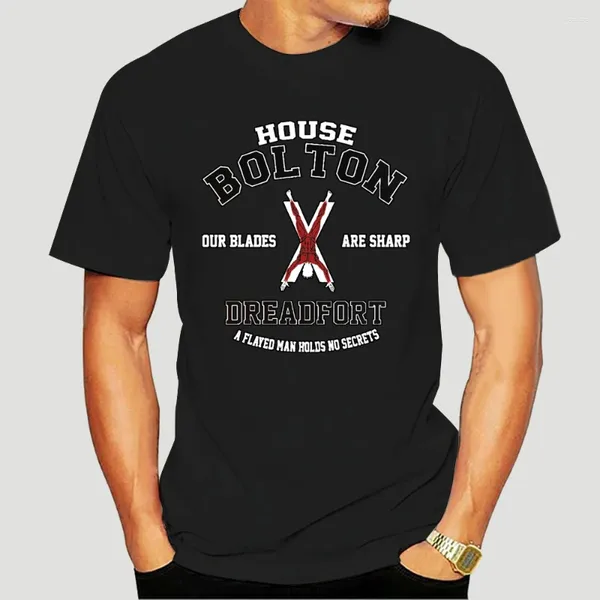 Herren T-Shirts Arbeit Kurzarm Männer Mode Rundhalsausschnitt House Bolton Shirts-1565A