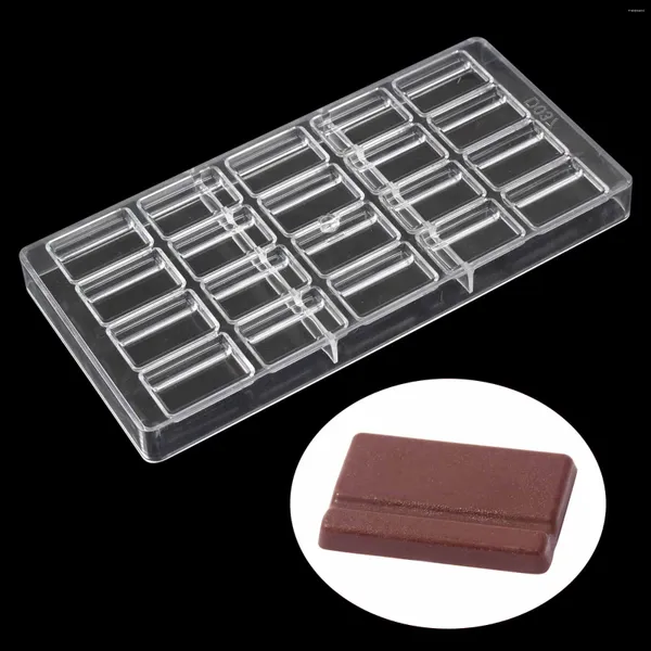 Backwerkzeuge DIY Großhandel Polycarbonat Schokoladenriegelform Kunststoff PC Süßigkeiten Gebäck Dessert Kuchen Dekoration