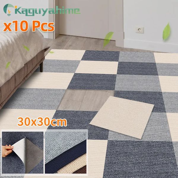 Halı 10pcs Self -Yapışkan Halı Meydanı 30x30cm Peel ve Sopa Çıkarılabilir Çıkartma DIY Ev Mobilyası Duvar Karoları Koridor Kapalı 231026