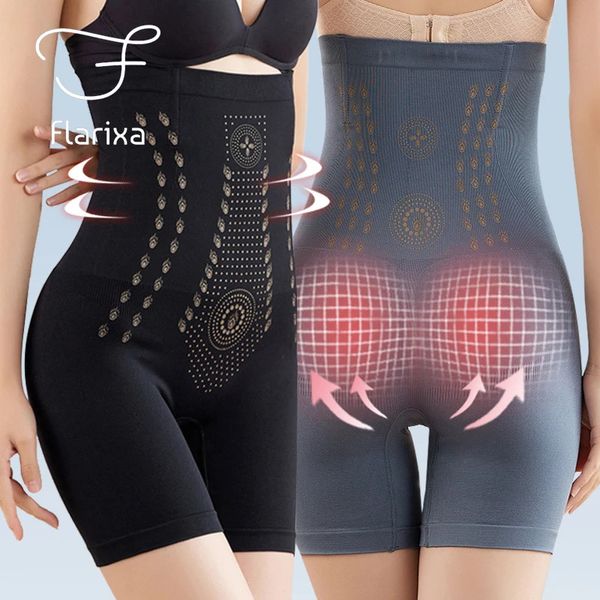 Mulheres Shapers Flarixa Cintura Alta Calcinha Emagrecimento Barriga Controle Shorts Pós-Parto Shaping Underwear Butt Lift Boxer Briefs Body Shaper 231025