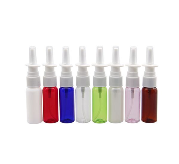 Novo 1000pcs 10ml PET muti-color Medical Nasal Mist Spray Bottle