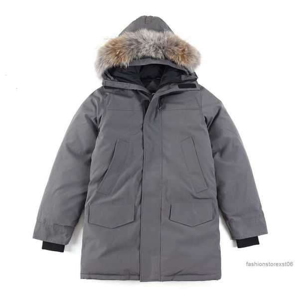 Parka da uomo in piumino Giacca invernale da uomo canadese Piumini di marca Warm Puffer Fashion Black Goose lussuoso