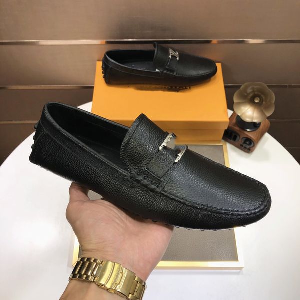 Homem de luxo sapatos de couro genuíno sola de borracha novo designer outono negócios mocassins casuais 46 45 47 homem sapatos de couro 38-45