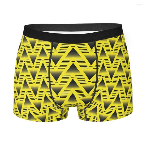 Cuecas machucadas banana geométrica algodão calcinha masculina roupa interior impressão shorts boxer briefs