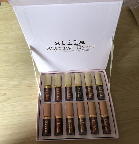 Eye For Elegance Set Starry-Eyed Liquid Eyeshadow Vault Maquillaje de viaje Glow Set Cosméticos para ojos para niñas 12 colores 4380200