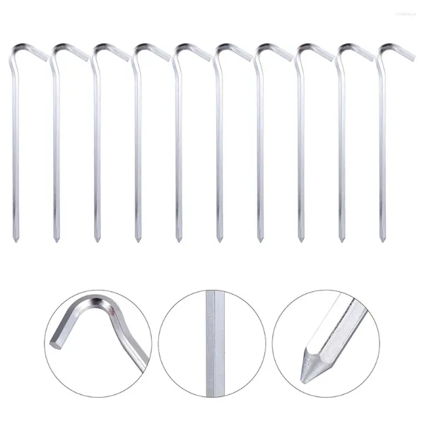 Bahçe Dekorasyonları 12 PCS Çadır Pegs Açık Mekan Aksesuar Tırnaklar Kamp Güvenlik Bahisleri Ultralight Muşaması Kalın Kaçak Anti Aksesuarlar Düzeltme