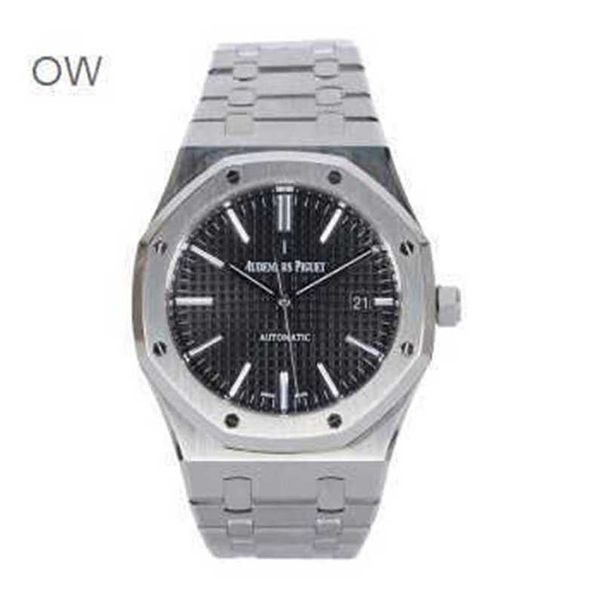 Механические часы Royal Oak Offshore Audipi Мужские спортивные модные наручные часы серии 15400 41 калибр Прецизионный стальной материал Отображение даты Белый циферблат Sim WN-ZG2J