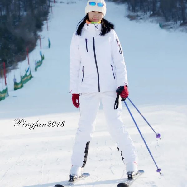 Skianzüge Winter Skianzug Männer und Frauen hochwertige Skijacke Hosen Schnee warm wasserdicht winddicht Skifahren Snowboarden weibliche Skianzüge 231025