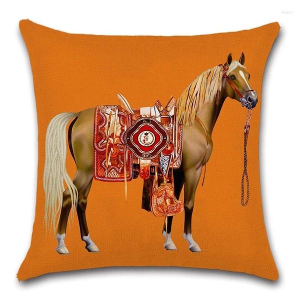 Cuscino Moda Modello Cavallo Divano Copertura Decorativa 45x45 Cuscini Federa Sedile di Casa Decorazione per Auto Custodia da tiro