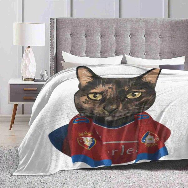 Coperte Osasuna Kitten Tutte le dimensioni Copertina morbida Coperta Decorazioni per la casa Biancheria da letto Calcio Osuna Navarre