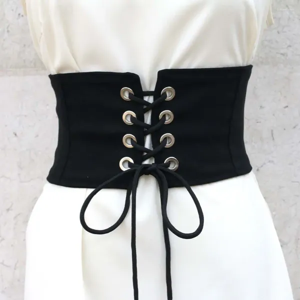 Cintos de emagrecimento corpo bandagem atada arco estilo coreano saia decorações vestido ajustável cummerbunds cinto de cintura larga cintura feminina