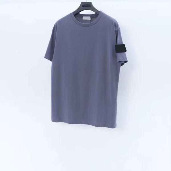 Мужские футболки Дизайнерские мужские футболки ПОЛО Повседневная мода Чистый хлопок Вышивка черно-белая Синяя многоцветная мужская и женская футболка Размер M-2XL 92K4