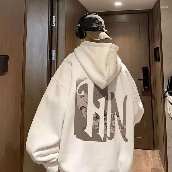 Felpe con cappuccio da uomo City Boy Felpa con cappuccio oversize da uomo American High Street Divertente Streetwear Felpa con cappuccio Hip Hop Uomo 2023 Autunno Tuta