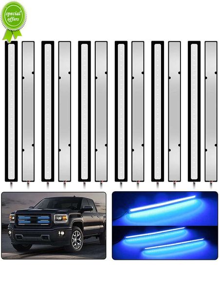 New 6 PCS 17CM COB LED Car DRL Fog Bulbs Universal Waterproof Daytime Running Light 12V 7000K White Panl External Atmosphere Lamps