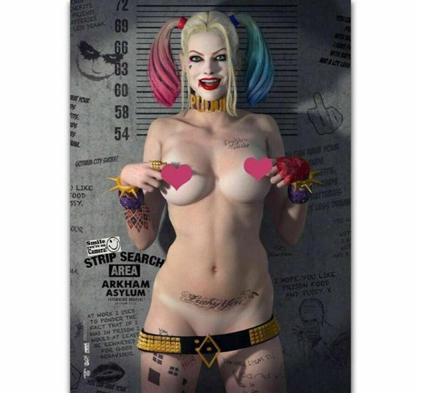 New Quinn Suicide Squad Sexy Comic Girl Anime Kunstgeschenke Seidendruck Poster336Q4602140