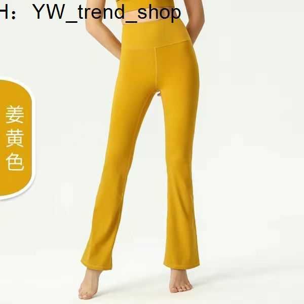 Mulheres Tracksuits Lululemen Mulheres Ll Senhoras Yoga Fit Flare Split Hem Longo Interior Ao Ar Livre Cintura Slim Mostrar Pernas Softstreme Net Cor Sólida Leggings Soft S5 51