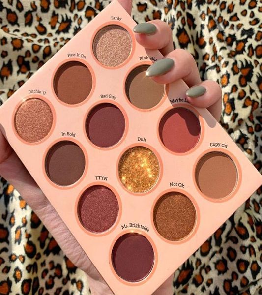 GUICAMI 12 Cores Paleta de Sombras de Olho Fosco Perolado Glitter Lantejoulas Sombra de Olho Pigmento Paleta de Sombras de Olho Maquiagem Cosméticos 24se9200489