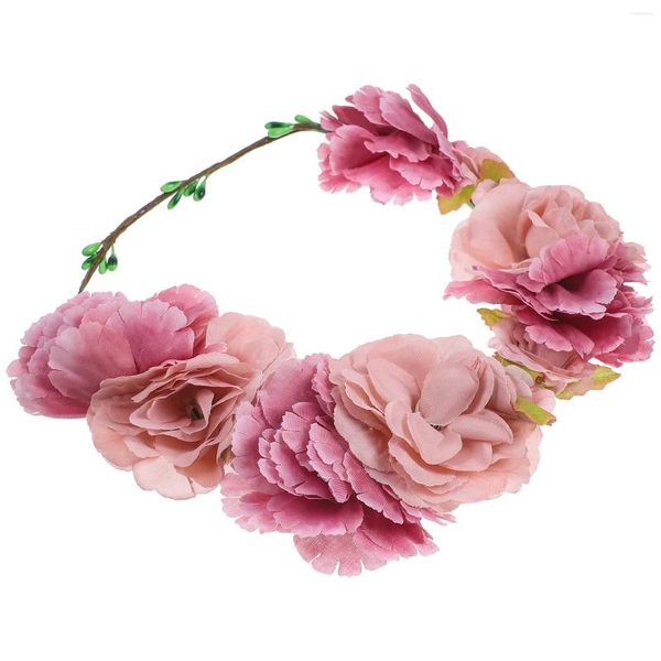 Fiori decorativi The Po Miss Accessori per capelli Donna Matrimonio Sposa Corona Copricapo Ghirlanda floreale Corona