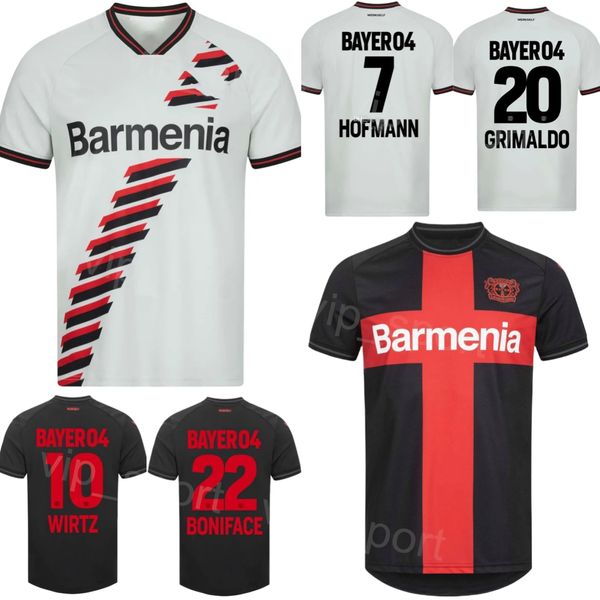 Vereinsfußball 22 Victor Boniface Trikot 04 Bayer Leverkusen 1 Lukas Hradecky 20 Alejandro Grimaldo 10 Florian Wirtz 30 Jeremie Frimpong Jonas Hofmann Fußballtrikot