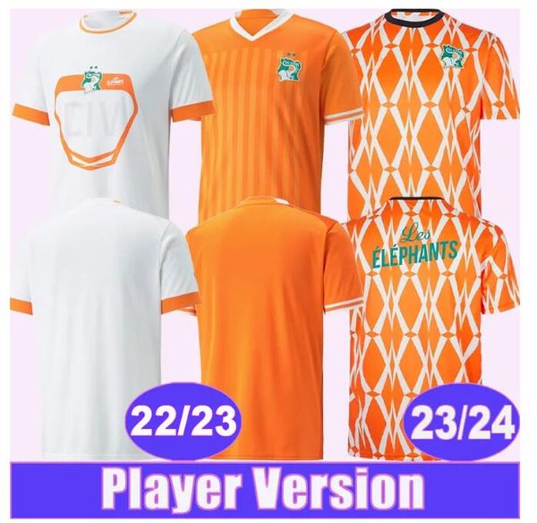 2023 Costa de Marfil Equipo nacional Jerseys de fútbol Costa de Marfil DROGBA KESSIE ZAHA CORNET HOMBRES HOMME Maillot de Foot Football Man Uniformes 2022