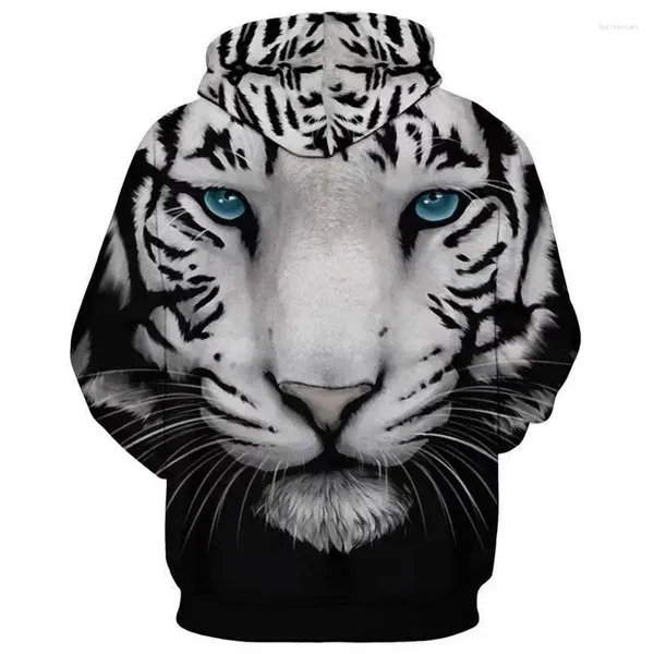 Felpe con cappuccio da uomo Uomo / donna Giacca con cappuccio Giacca a vento Felpe Marchio di moda Autunno Tinter Tiger Lion Stampa 3D Abbigliamento uomo