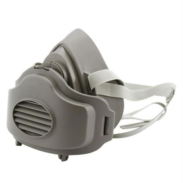3200 Máscara de poeira respirador meia face máscara à prova de poeira anti construção industrial poeira neblina nevoeiro segurança filtro de gás algodão cover297w