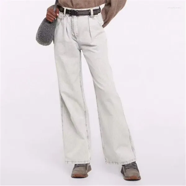 Women's Jeans Flare Women Mid Waist Full Length Pants 2023 Summer Trousers Vitange