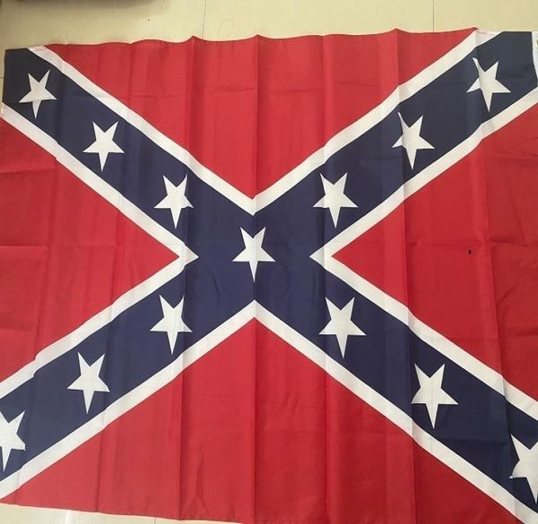 Bannerflaggen, Bürgerkrieg, Schlacht der Dixie, Konföderiertenflagge, versandfertig, US 90 x 150 cm, 3 x 5 Fuß, T2I524496017514